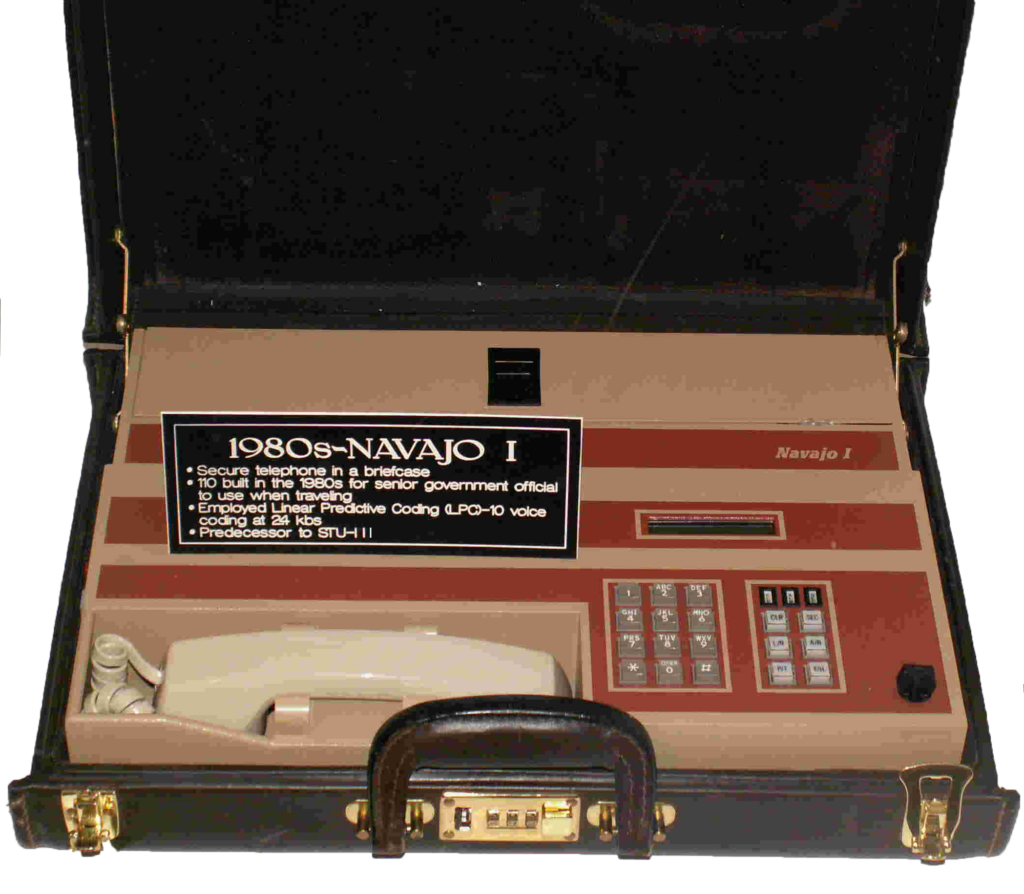 NSA's first portable briefcase secure voice terminal for top secret developed by Noel Matchett's division