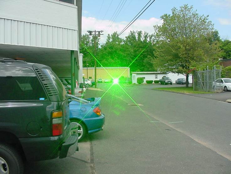 High eye disruption from CHP Laser Dazzler in Bright daylight at 100 yards